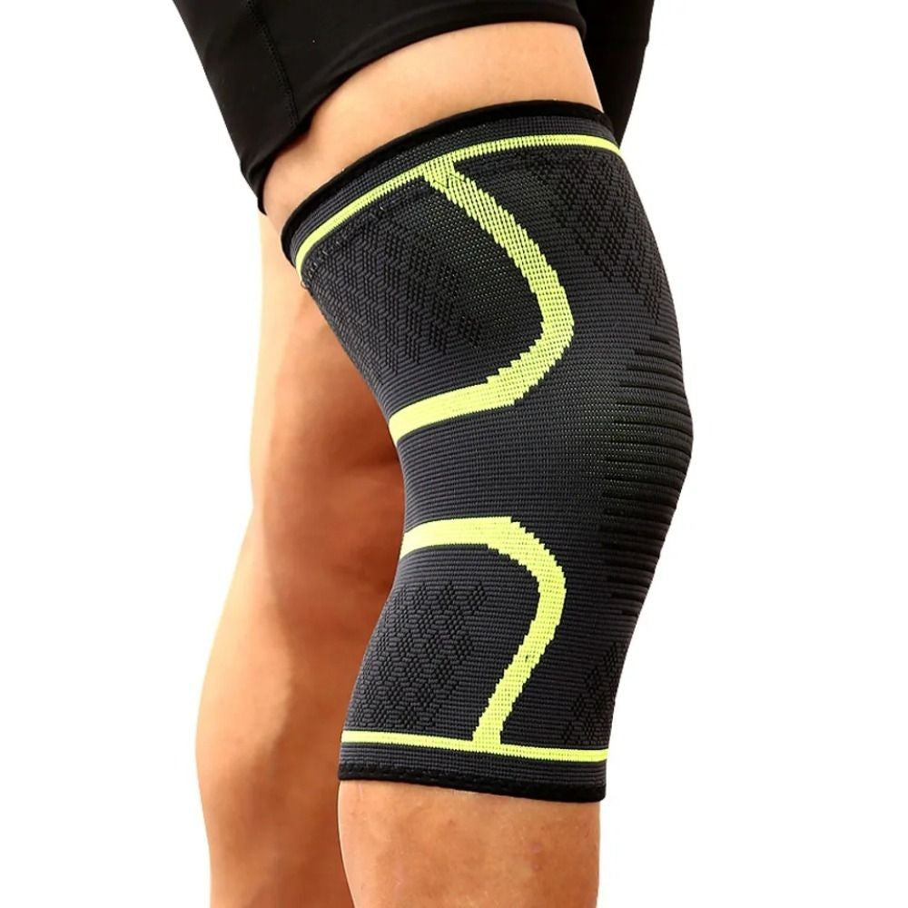 Rodillera de compresión deportiva de nailon elástico, rodillera de compresión para baloncesto, Fitness, correr, ciclismo, 1 ud.