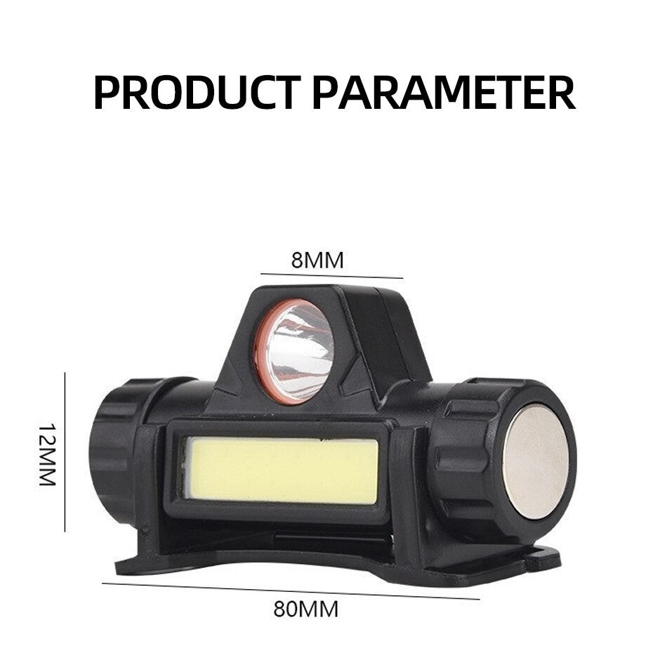 Faro recargable COB LED USB fuerte magnético potente faro Super brillante imperm