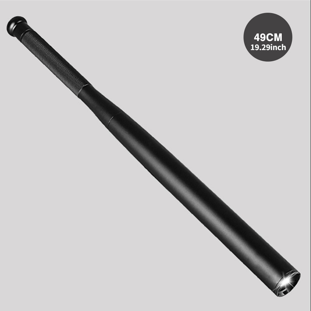 Linterna de autodefensa resistente al agua, palo LED, bate de béisbol, antorcha de aleación de aluminio, equipo antidisturbios de autodefensa de emergencia