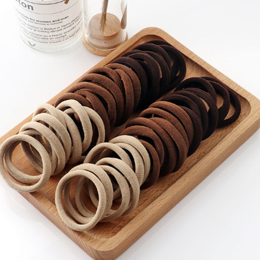 50/100 piezas de donitas para el cabello