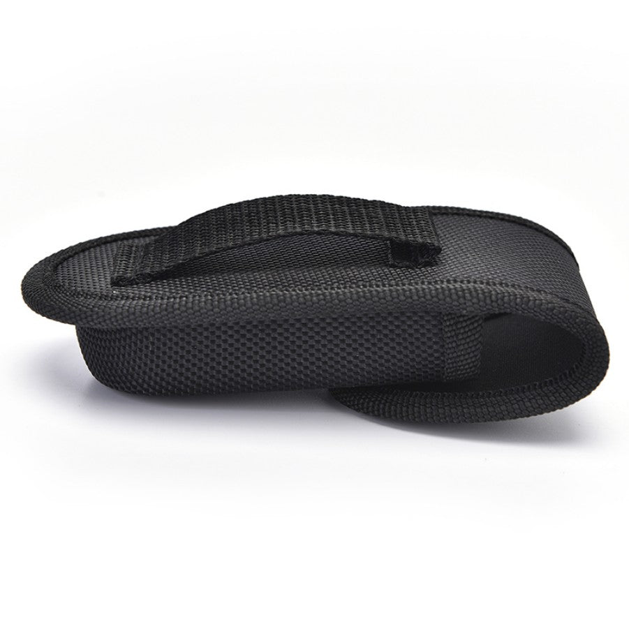 Funda negra plegable para guardar cuchillos, bolsa con alicates, cinturón de nailon, bolsillo de transporte, soporte para linterna, paquete de cintura