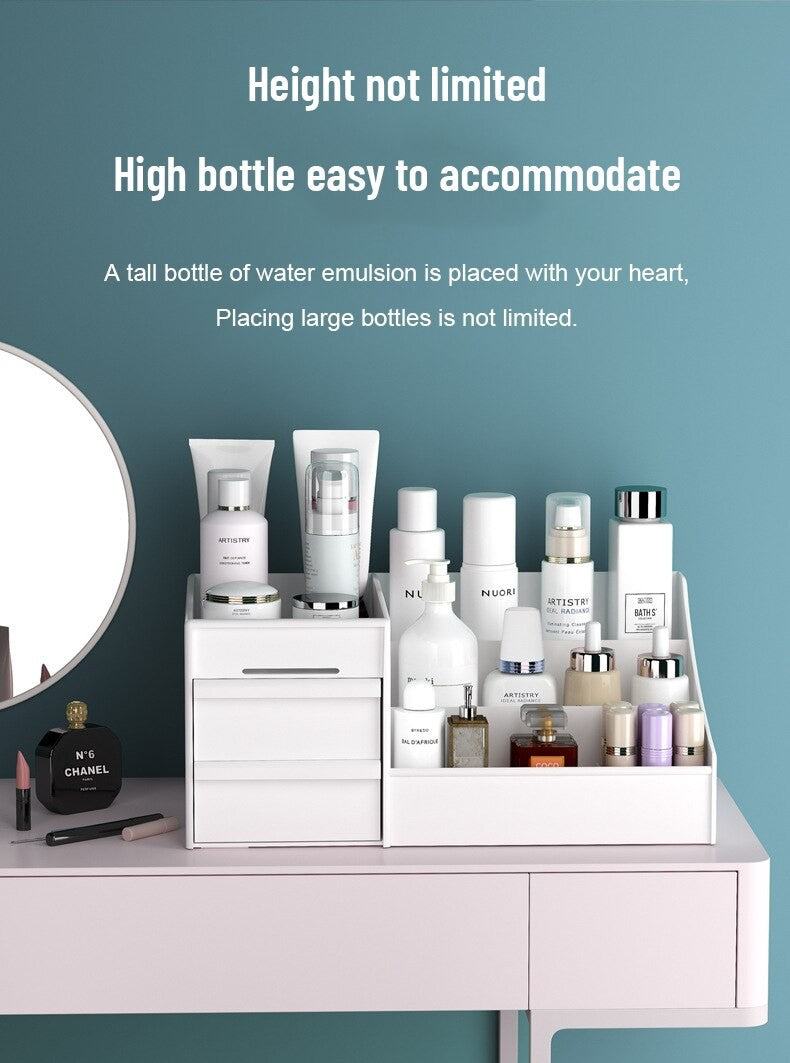 Caja de almacenamiento de maquillaje con cajones