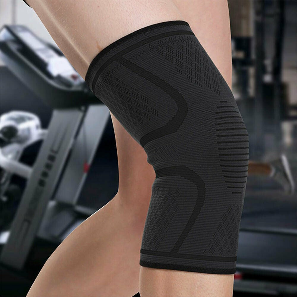 Rodillera de compresión deportiva de nailon elástico, rodillera de compresión para baloncesto, Fitness, correr, ciclismo, 1 ud.
