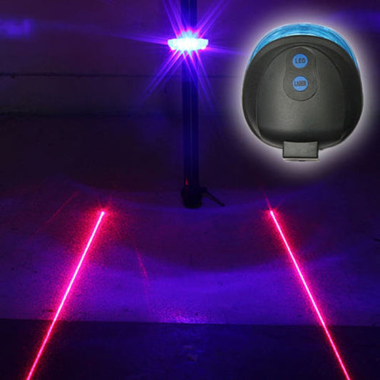 Luz trasera de bicicleta (5LED+2Laser)