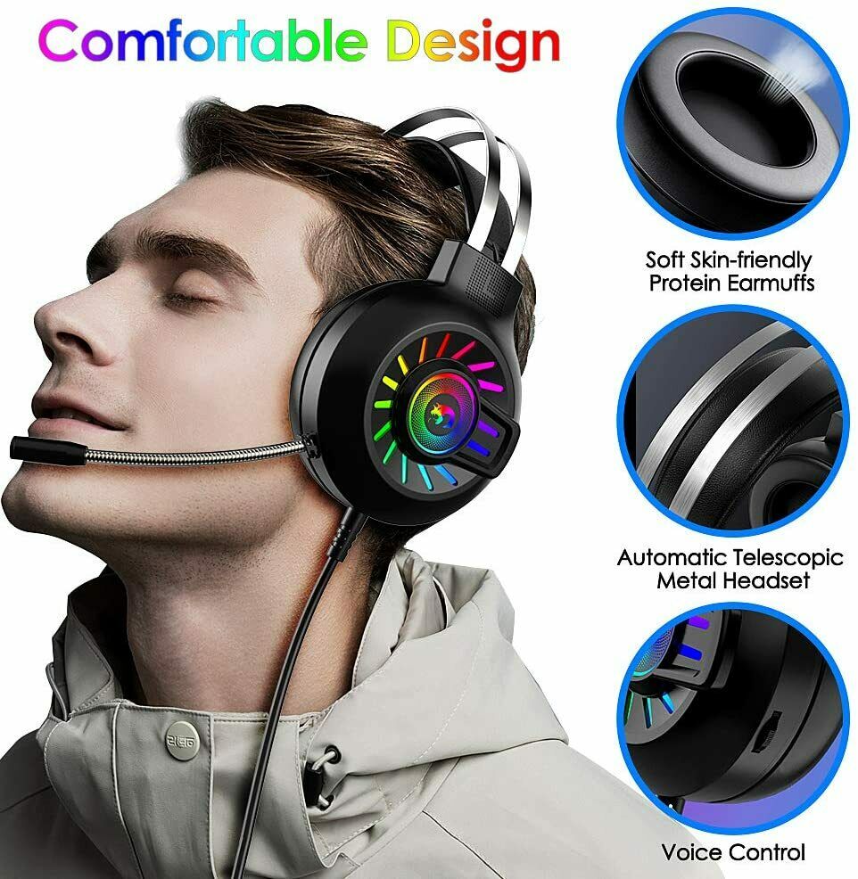 Auriculares para juegos de 3,5 mm con micrófono para PC, portátil, Nintendo PS