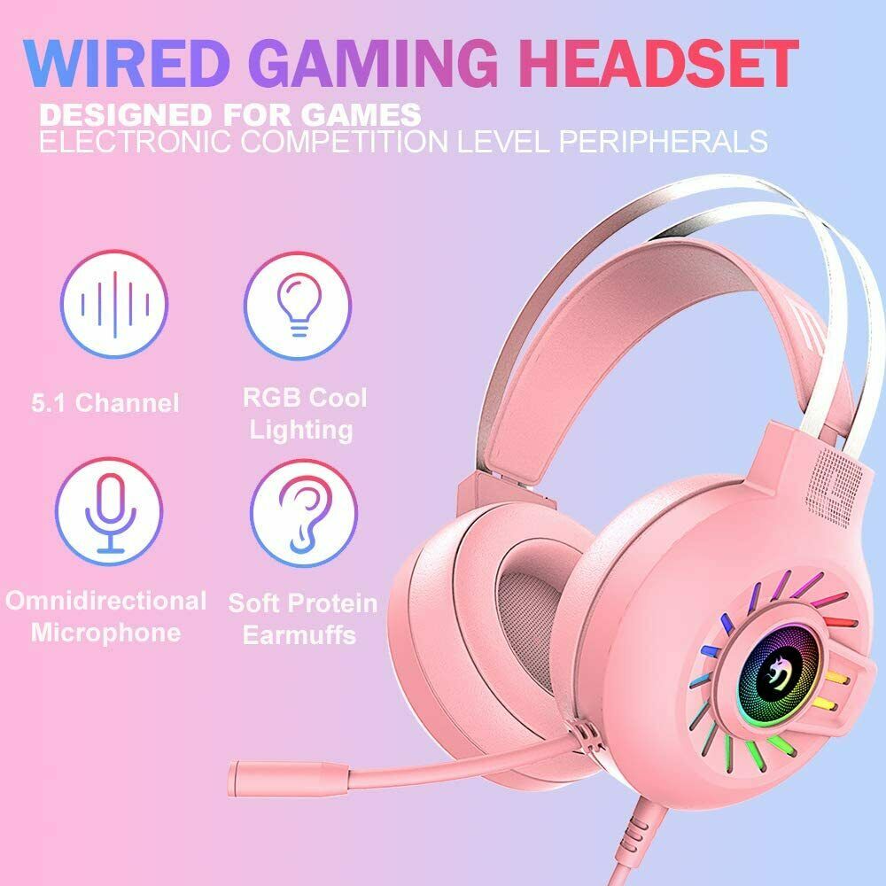 Auriculares para juegos de 3,5 mm con micrófono para PC, portátil, Nintendo PS