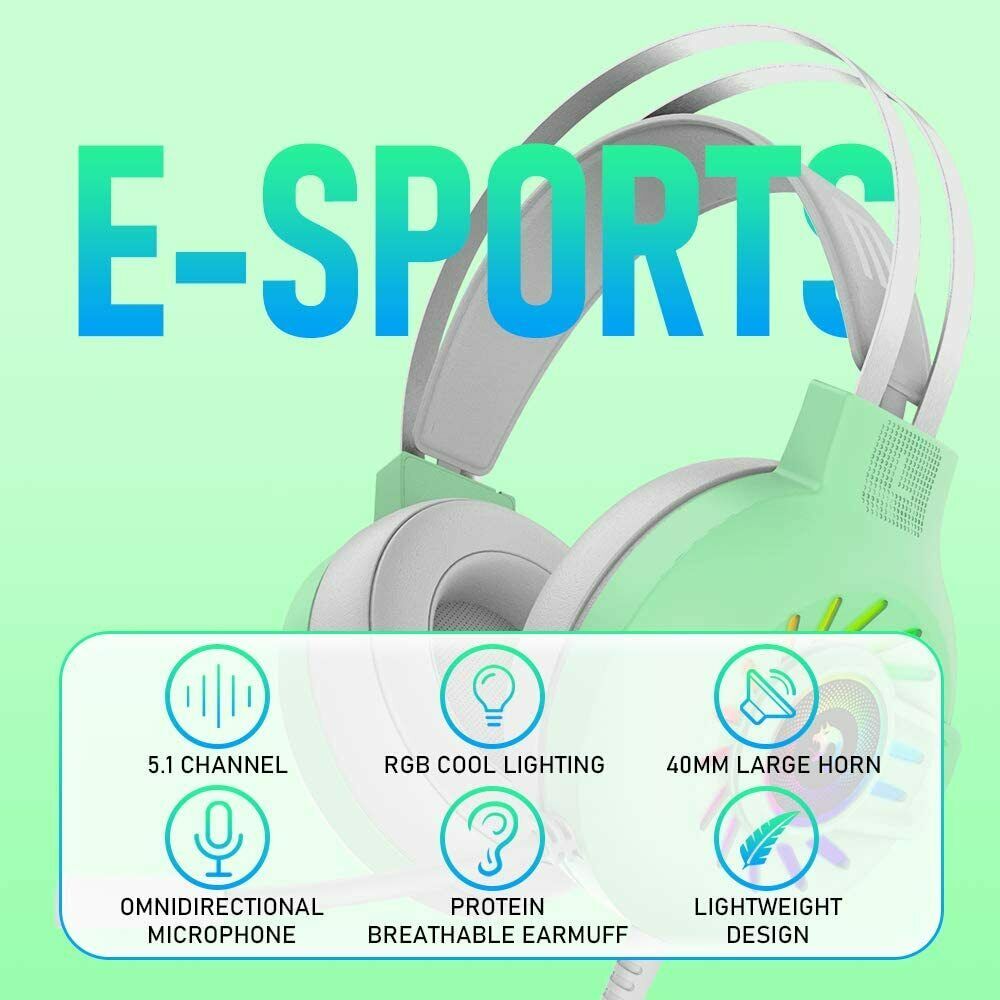 Auriculares para juegos de 3,5 mm con micrófono para PC, portátil, Nintendo PS