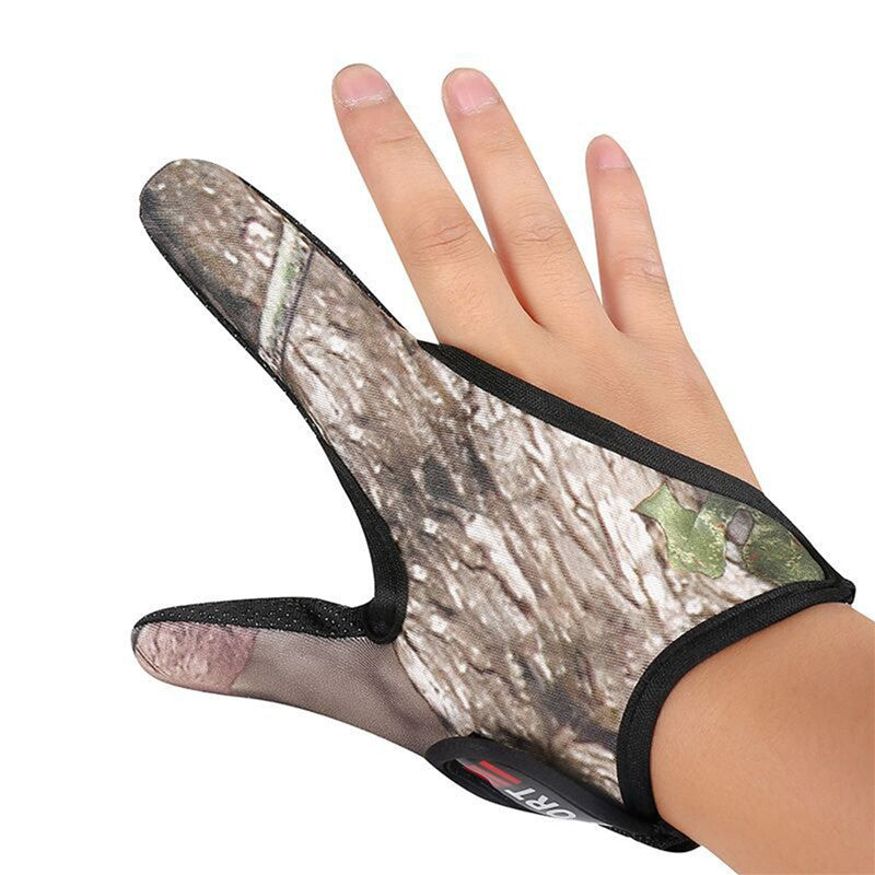 Guantes de pesca con 2 dedos, guantes transpirables, guantes antideslizantes usables, Protector de dedos para pesca, aparejos de pesca, caza, impermeables