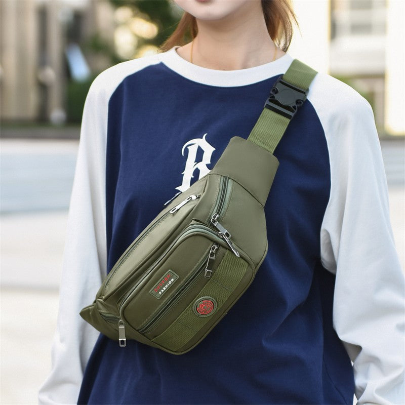 Riñonera multifuncional Unisex de gran capacidad, impermeable, Oxford, paquete de negocios, bolso cruzado de pecho a la moda para viajes y trabajo