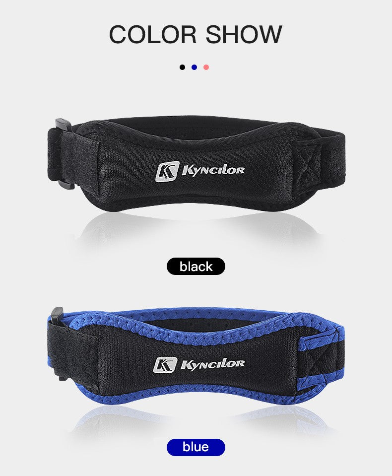 Rodillera rótula ajustable de Gel de sílice, Protector de correa para tendón de rodilla, rodillera para correr, deportes, ciclismo, gimnasio, soporte para rodilla, 1 ud.