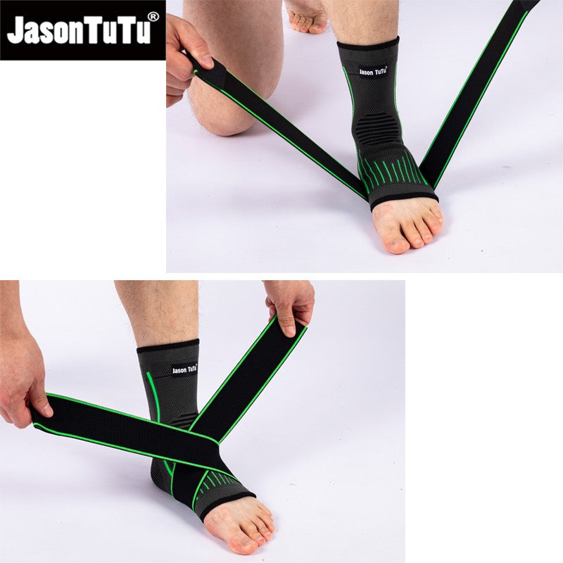 Tobillera ajustable de compresión, Protector de tobillo para correr, fútbol, baloncesto, tejido de nailon, vendaje de gimnasio, correa de tobillo