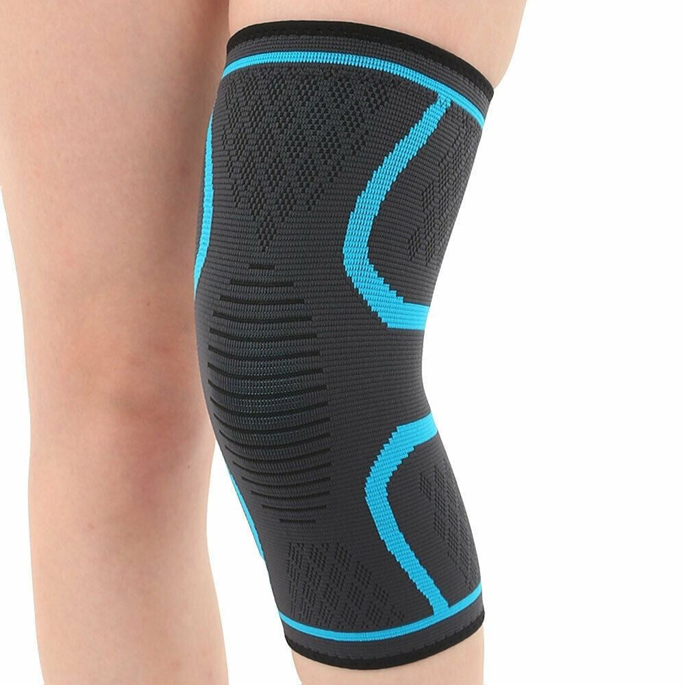 Rodillera de compresión deportiva de nailon elástico, rodillera de compresión para baloncesto, Fitness, correr, ciclismo, 1 ud.