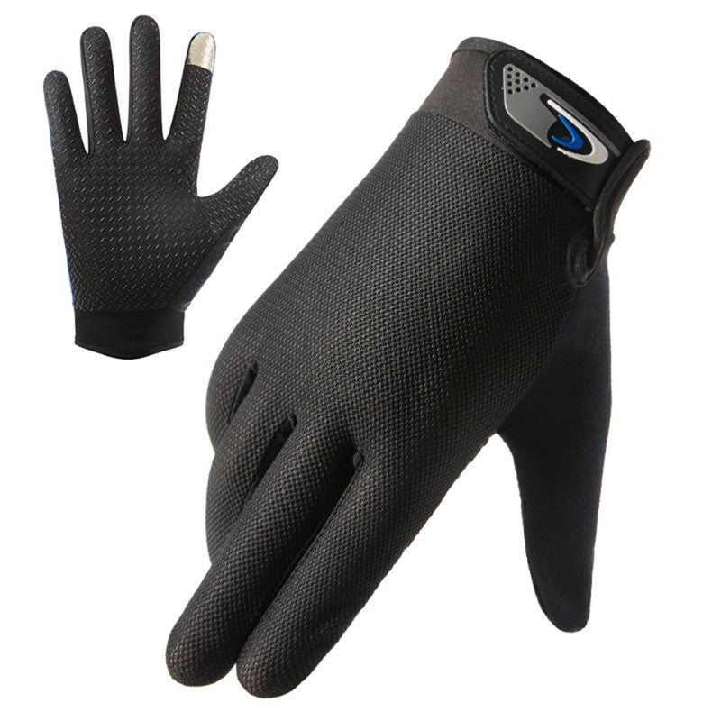 Guantes de pesca de verano para hombre y mujer, guantes de pesca transpirables con corte de dos dedos para pantalla táctil, antideslizantes, a prueba de sol, para ciclismo y Fitness