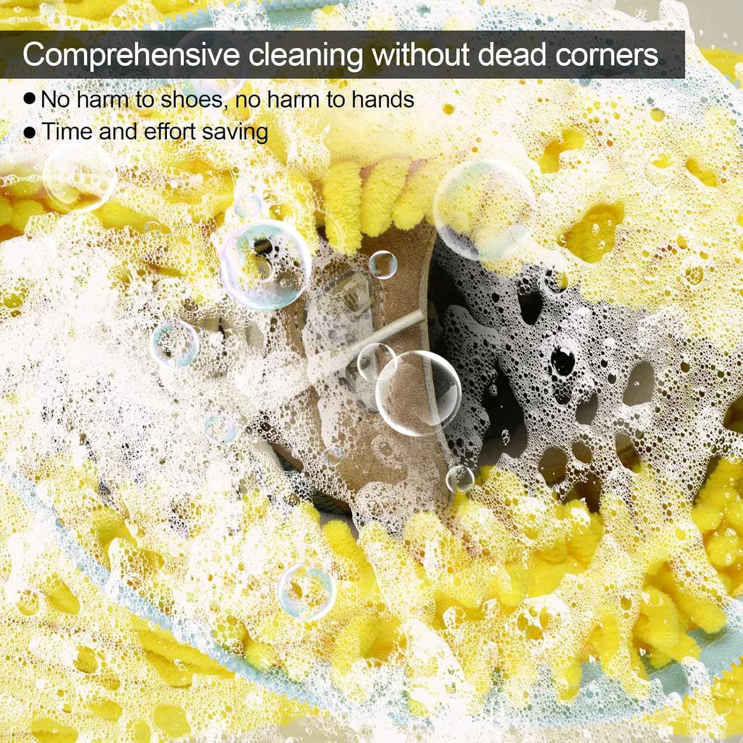 Bolsa de lavado de tenis, bolsa de lavandería, Protector de zapatos acolchado, bolsa de lavado de poliéster de fibra esponjosa, organizador de secado lavable a máquina