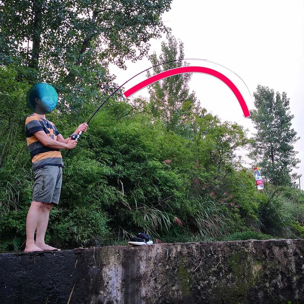 Caña de pescar giratoria de fibra de carbono JOSBY, Mini caña telescópica de 3M, 2,7 M, 2,4 M, 2,1 M, 1,8 M, 1,5 M, aparejos de pesca de alta calidad