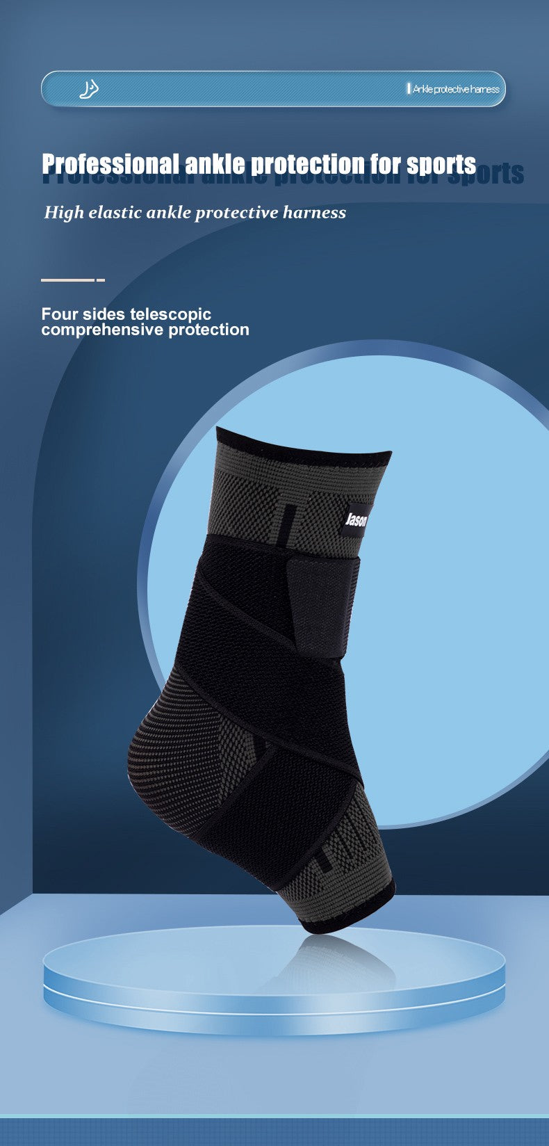 Tobillera ajustable de compresión, Protector de tobillo para correr, fútbol, baloncesto, tejido de nailon, vendaje de gimnasio, correa de tobillo