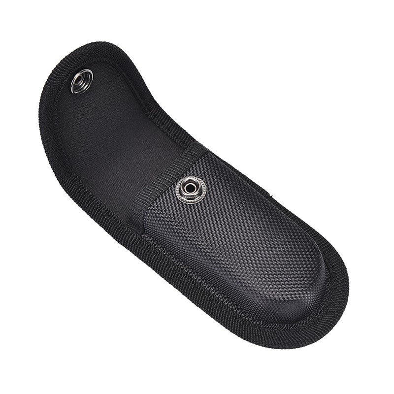 Funda negra plegable para guardar cuchillos, bolsa con alicates, cinturón de nailon, bolsillo de transporte, soporte para linterna, paquete de cintura
