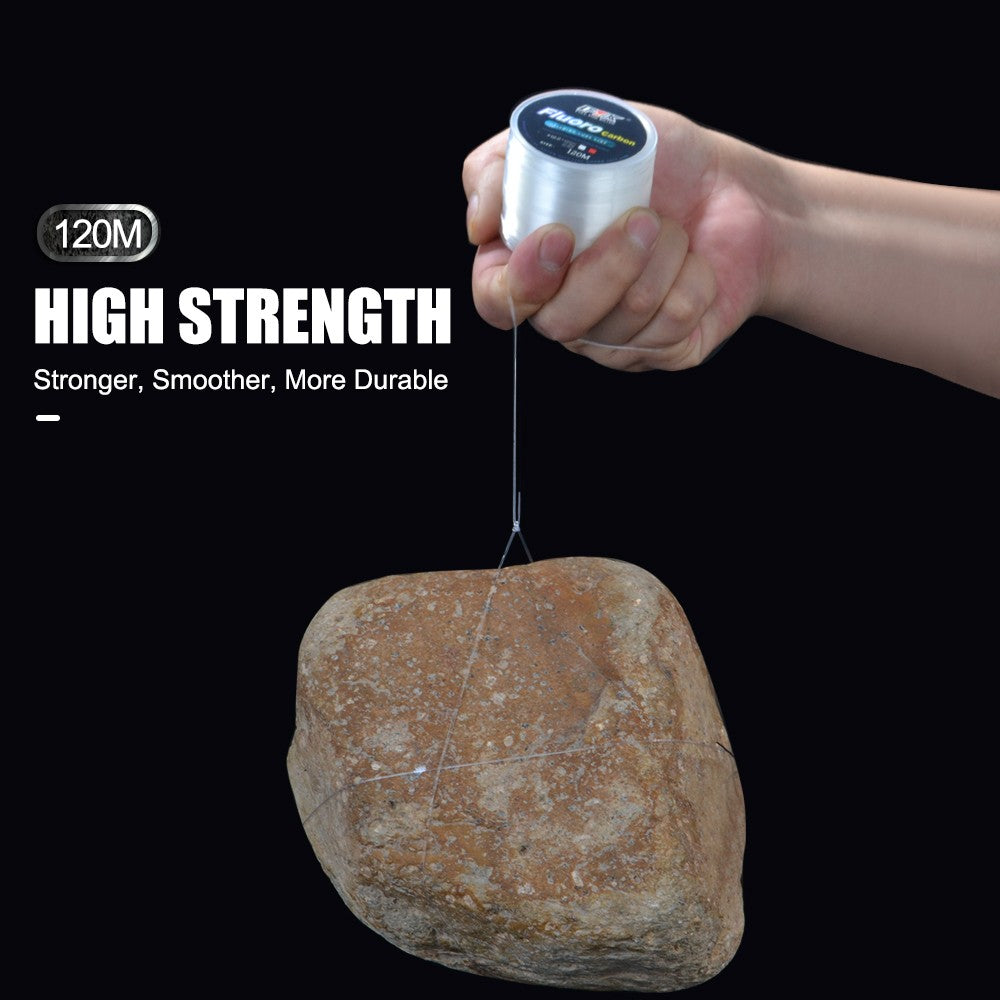 FTK-sedal de pesca con revestimiento de fluorocarbono, 120M, línea líder de fibra de carbono, 7,15LB-45LB, alambre de señuelo de pesca, línea de hundimiento, Japón