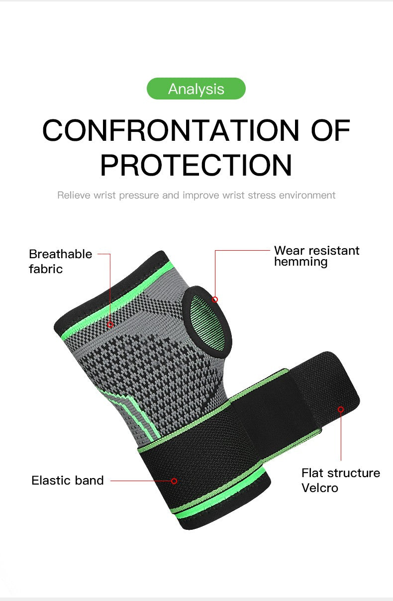 Muñequera deportiva para gimnasio, Protector de Palma, soporte de muñeca ajustable, correa, guantes de compresión para túnel carpiano