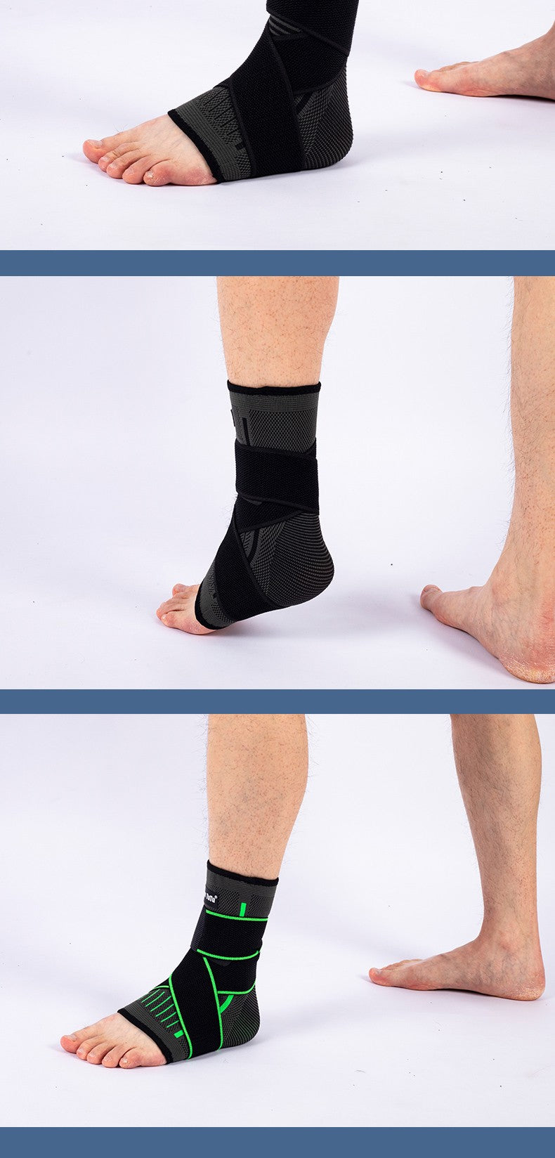 Tobillera ajustable de compresión, Protector de tobillo para correr, fútbol, baloncesto, tejido de nailon, vendaje de gimnasio, correa de tobillo