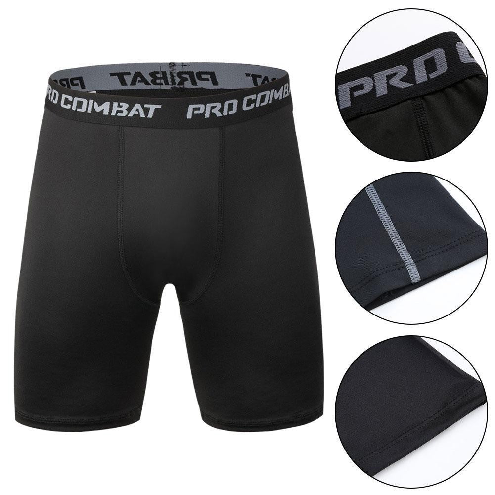 Pantalones cortos deportivos de secado rápido para hombre, Shorts ajustados para correr, Fitness