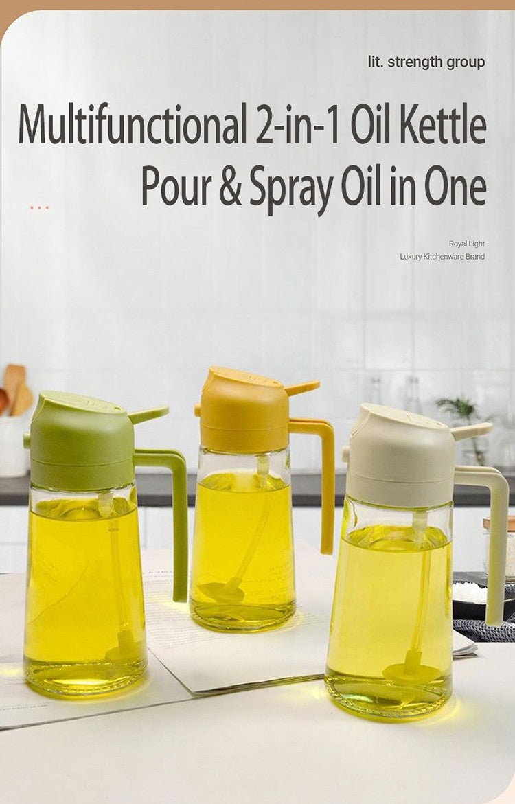 Dispensador de aceite de vidrio