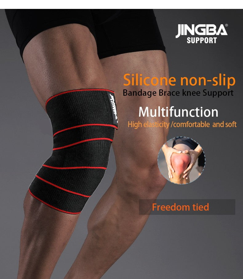 1 Uds. Rodilleras deportivas para levantamiento de pesas, vendajes para rodillas, sentadillas, accesorios para equipos de entrenamiento para gimnasio