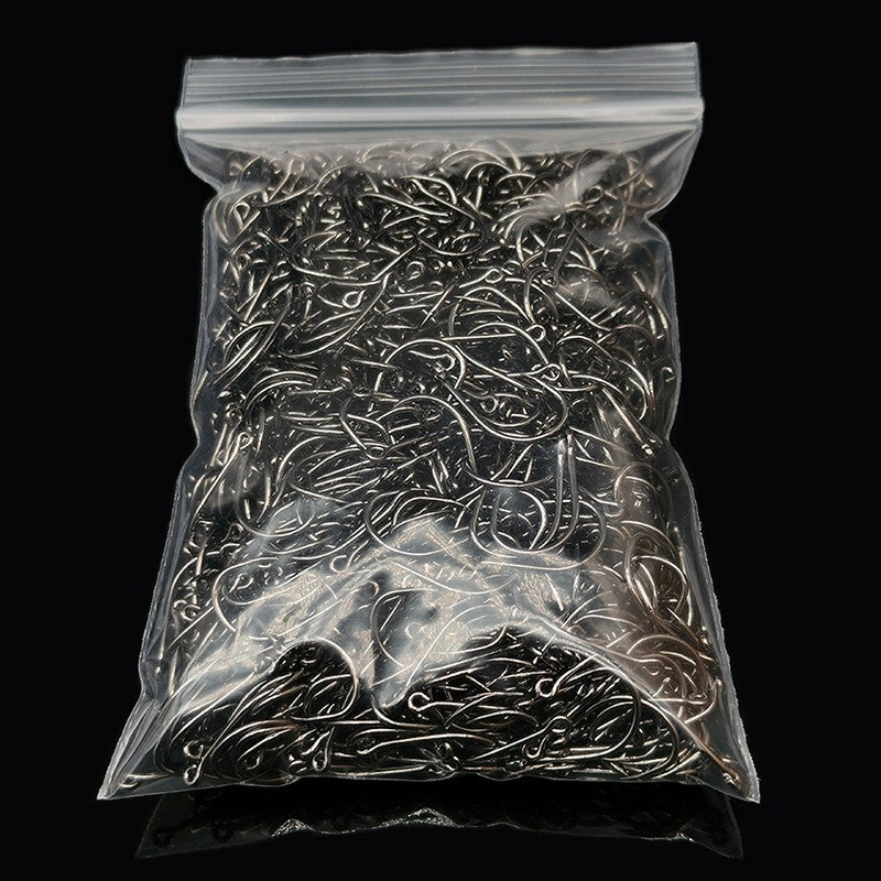 200 Uds anzuelos de pesca círculo de ojos anzuelo 3 # -12 # Anzuelos de púas para pesca de carpa, Material de Pesca, productos, accesorios, Pesca