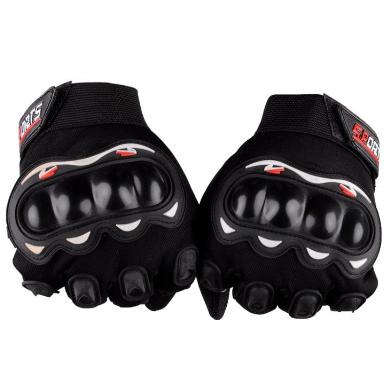 Guantes de motocicleta para hombre, guantes de carreras con dedos cerrados transpirables para deportes al aire libre, conducción en bicicleta cruzada