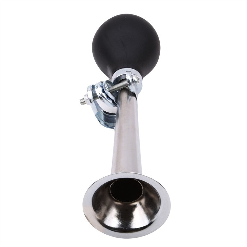 Bocina de aire para bicicleta chapada en Metal, bocina de aire recta de 7/9 pulgadas, campana para bicicleta de montaña, accesorios para equipos de ciclismo, bocinas galvanizadas