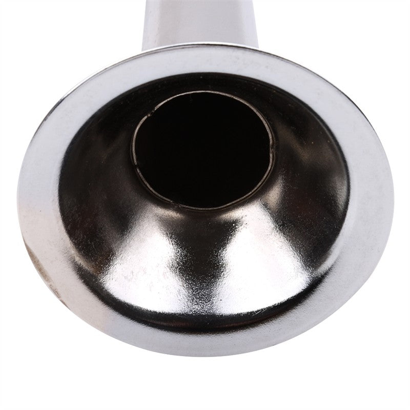 Bocina de aire para bicicleta chapada en Metal, bocina de aire recta de 7/9 pulgadas, campana para bicicleta de montaña, accesorios para equipos de ciclismo, bocinas galvanizadas