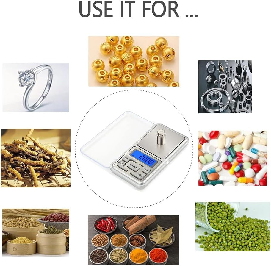 Báscula de alta precisión 500g 0,01g báscula electrónica balanza Digital joyería de bolsillo balanzas de diamante para cocina