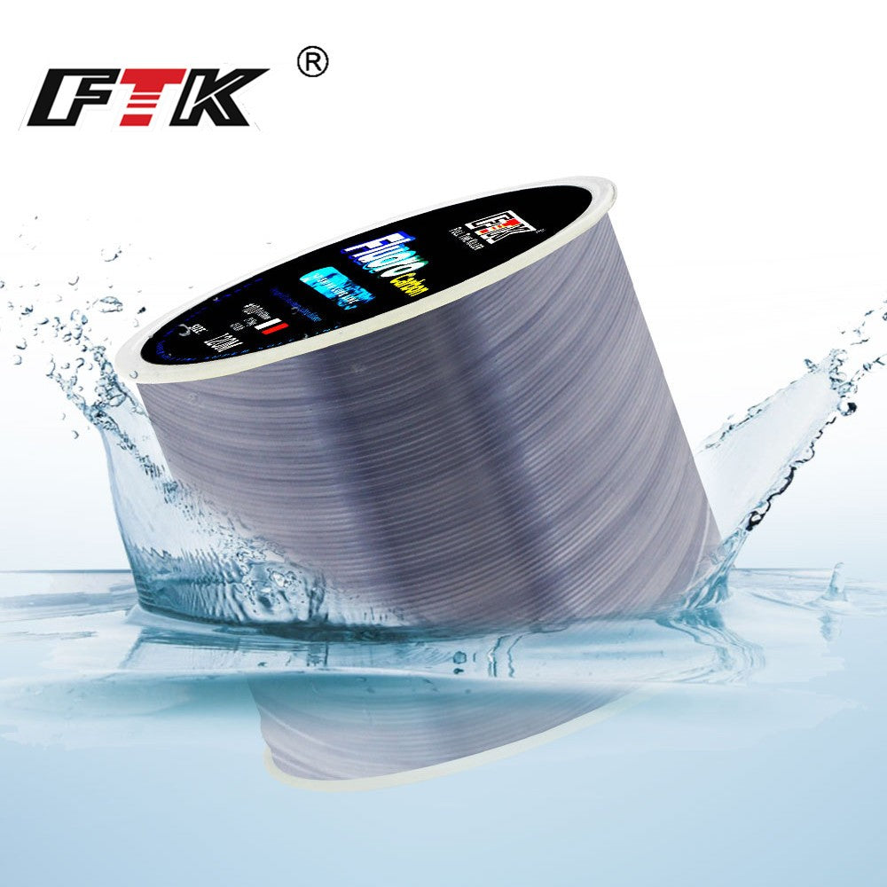 FTK-sedal de pesca con revestimiento de fluorocarbono, 120M, línea líder de fibra de carbono, 7,15LB-45LB, alambre de señuelo de pesca, línea de hundimiento, Japón
