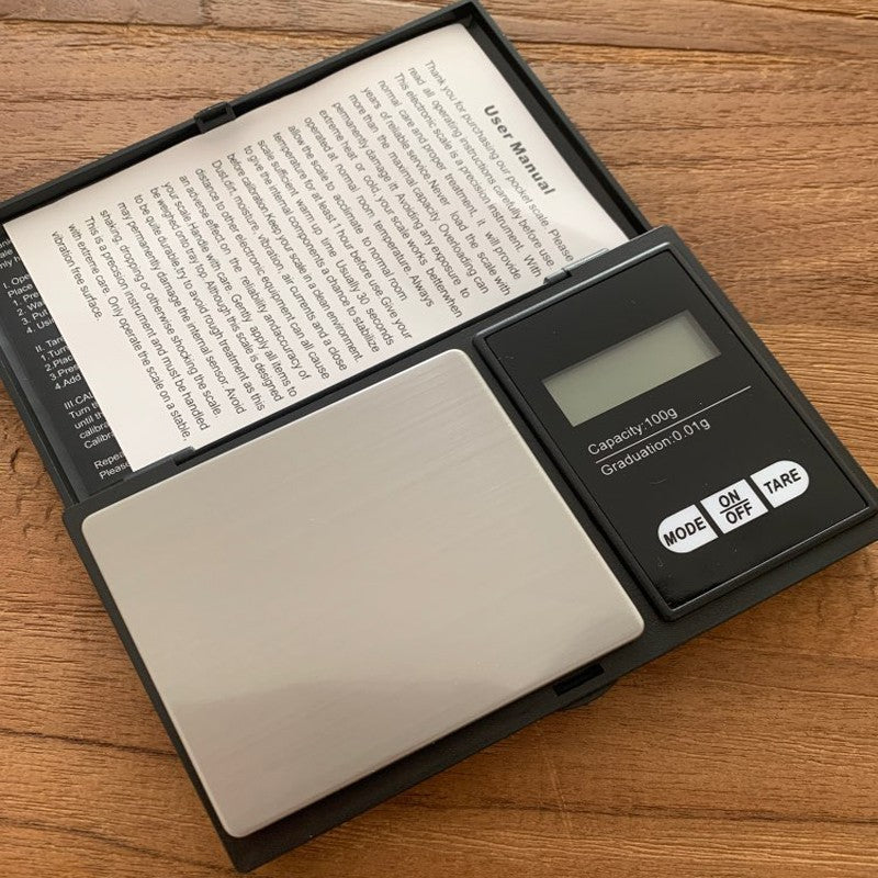 Mini báscula electrónica de acero inoxidable para joyería, báscula Digital de bolsillo, balanza de peso de gramos de oro, báscula de bolsillo portátil