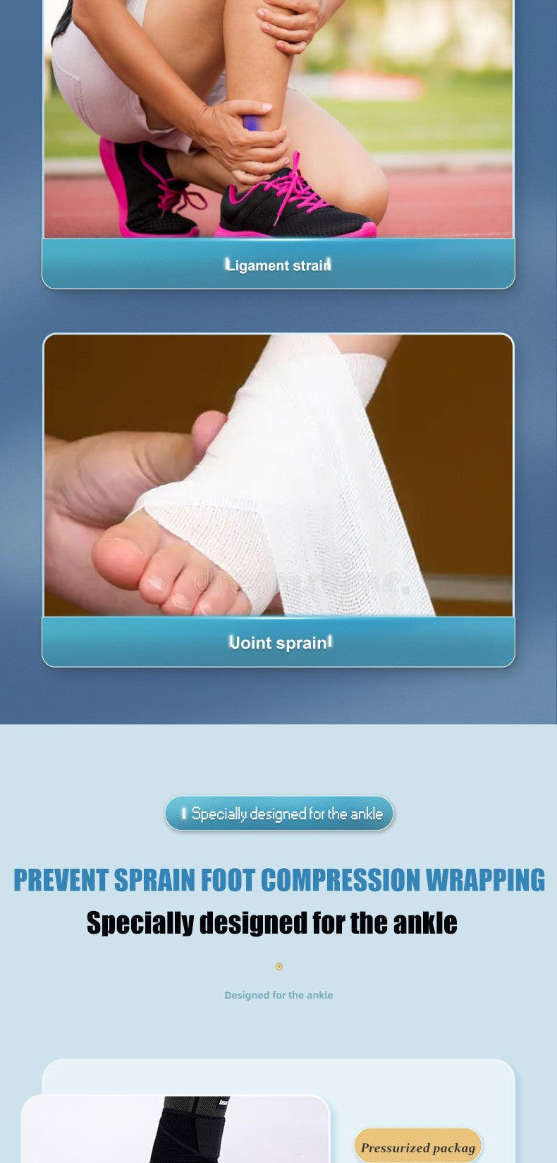 Tobillera ajustable de compresión, Protector de tobillo para correr, fútbol, baloncesto, tejido de nailon, vendaje de gimnasio, correa de tobillo