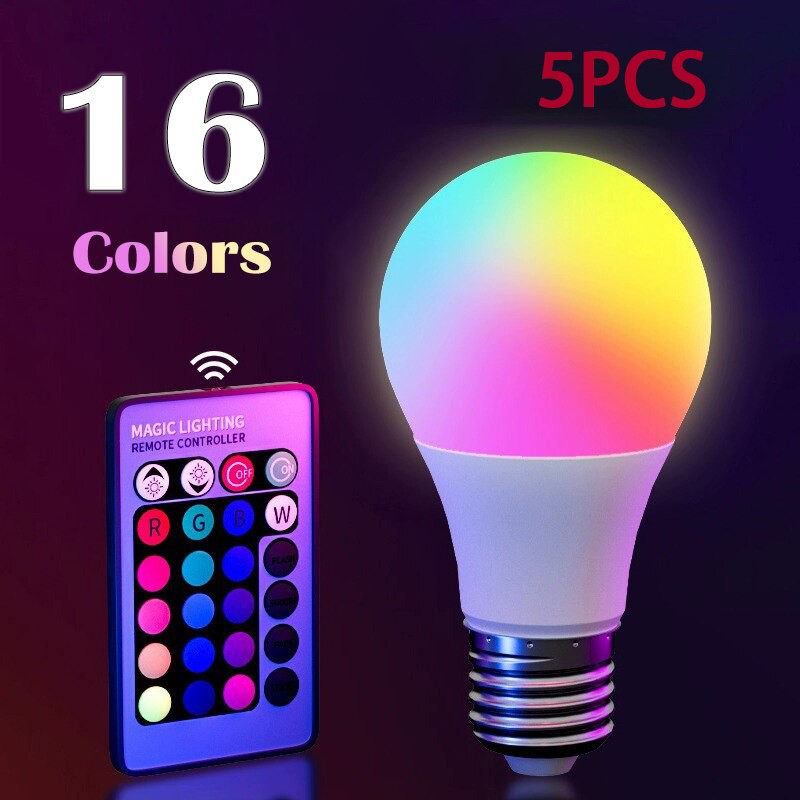 Foco LED RGB de 16 colores