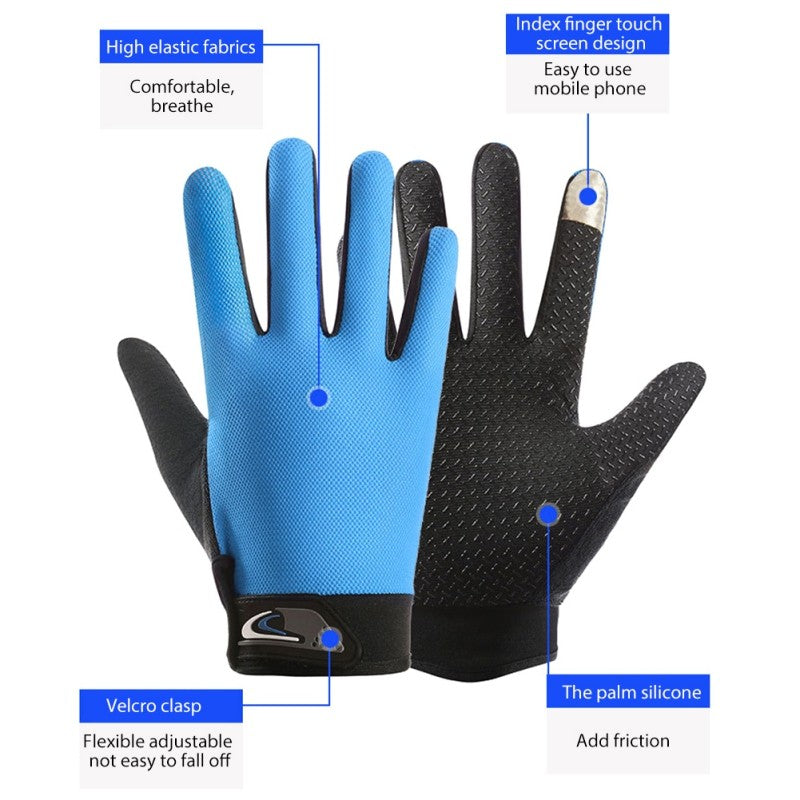 Guantes de pesca de verano para hombre y mujer, guantes de pesca transpirables con corte de dos dedos para pantalla táctil, antideslizantes, a prueba de sol, para ciclismo y Fitness