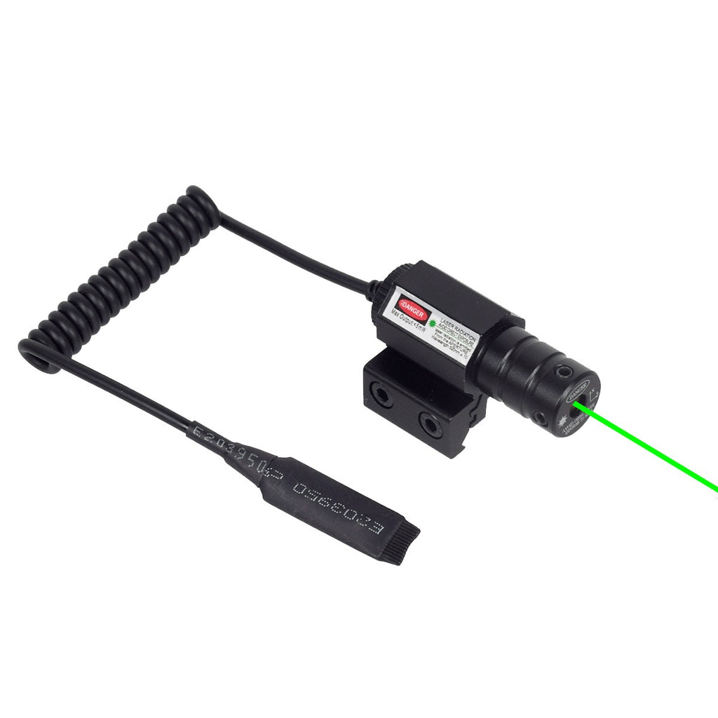 Mini mira láser táctica de punto rojo para Rifle, pistola de caza de tiro, juguete de caza ajustable de 11mm y 20mm con batería