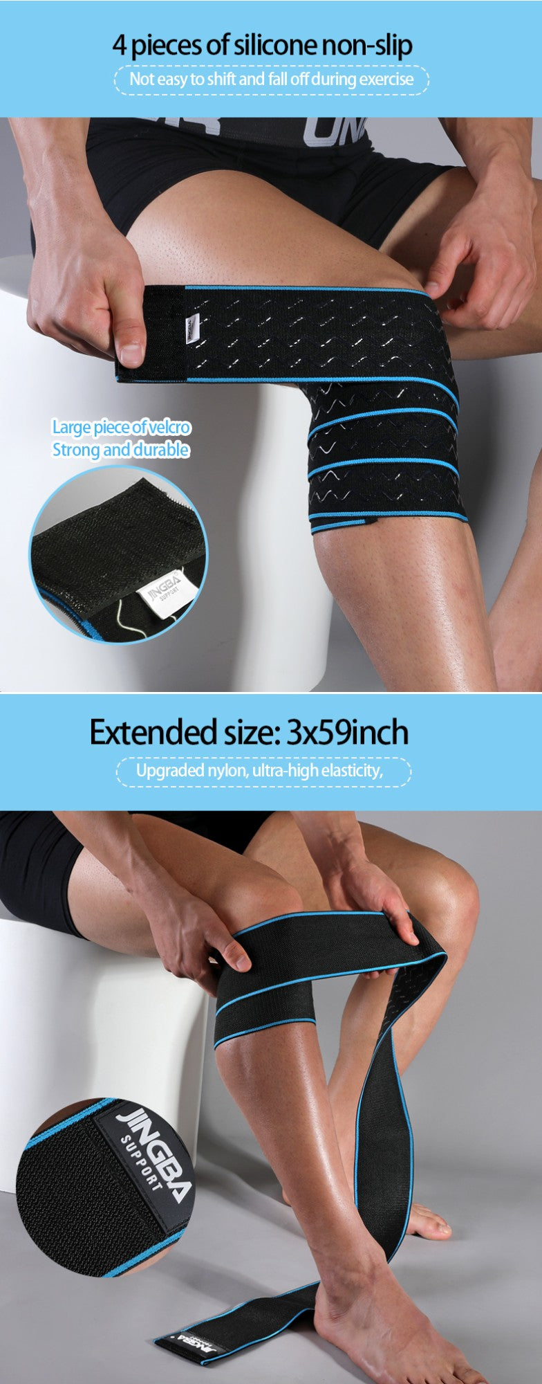 1 Uds. Rodilleras deportivas para levantamiento de pesas, vendajes para rodillas, sentadillas, accesorios para equipos de entrenamiento para gimnasio