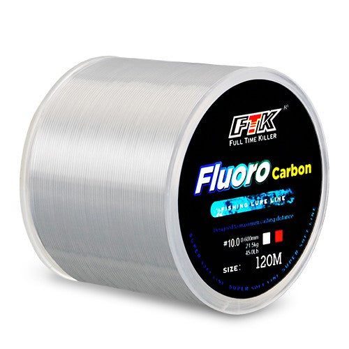 FTK-sedal de pesca con revestimiento de fluorocarbono, 120M, línea líder de fibra de carbono, 7,15LB-45LB, alambre de señuelo de pesca, línea de hundimiento, Japón