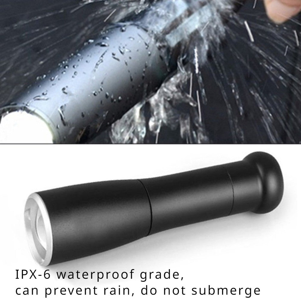 Linterna de autodefensa resistente al agua, palo LED, bate de béisbol, antorcha de aleación de aluminio, equipo antidisturbios de autodefensa de emergencia