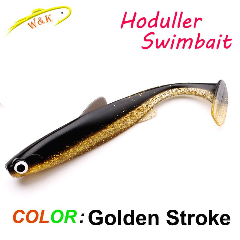 2024 nuevo cebo blando 5 tamaños Hoduller Swimbait para Lucio Zander Snook perca Señuelos de pesca con ojos 3D JIG Head Rig señuelo suave