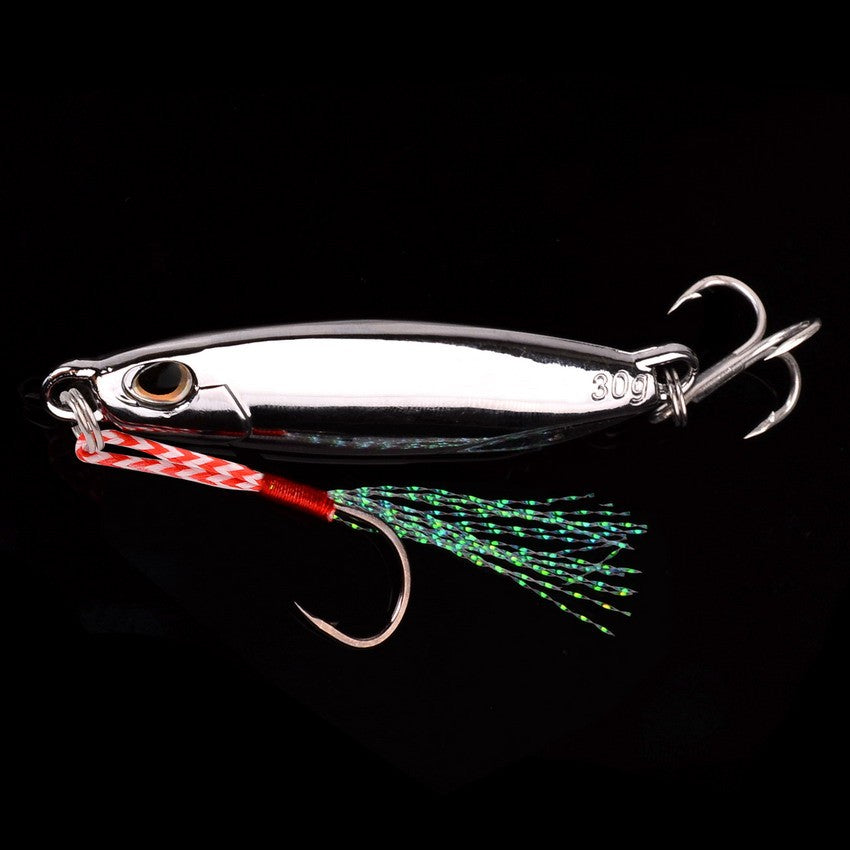 Juego de Señuelos de Pesca, 10 Uds., plantillas de 20G, 30G, 40G, Jigbait, señuelo de Pesca chapado en plata, señuelos fundidos en la orilla, cebo de Metal, señuelo de Pesca Artificial