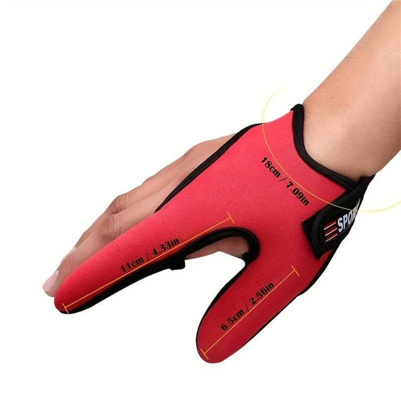 Guantes de pesca con 2 dedos, guantes transpirables, guantes antideslizantes usables, Protector de dedos para pesca, aparejos de pesca, caza, impermeables