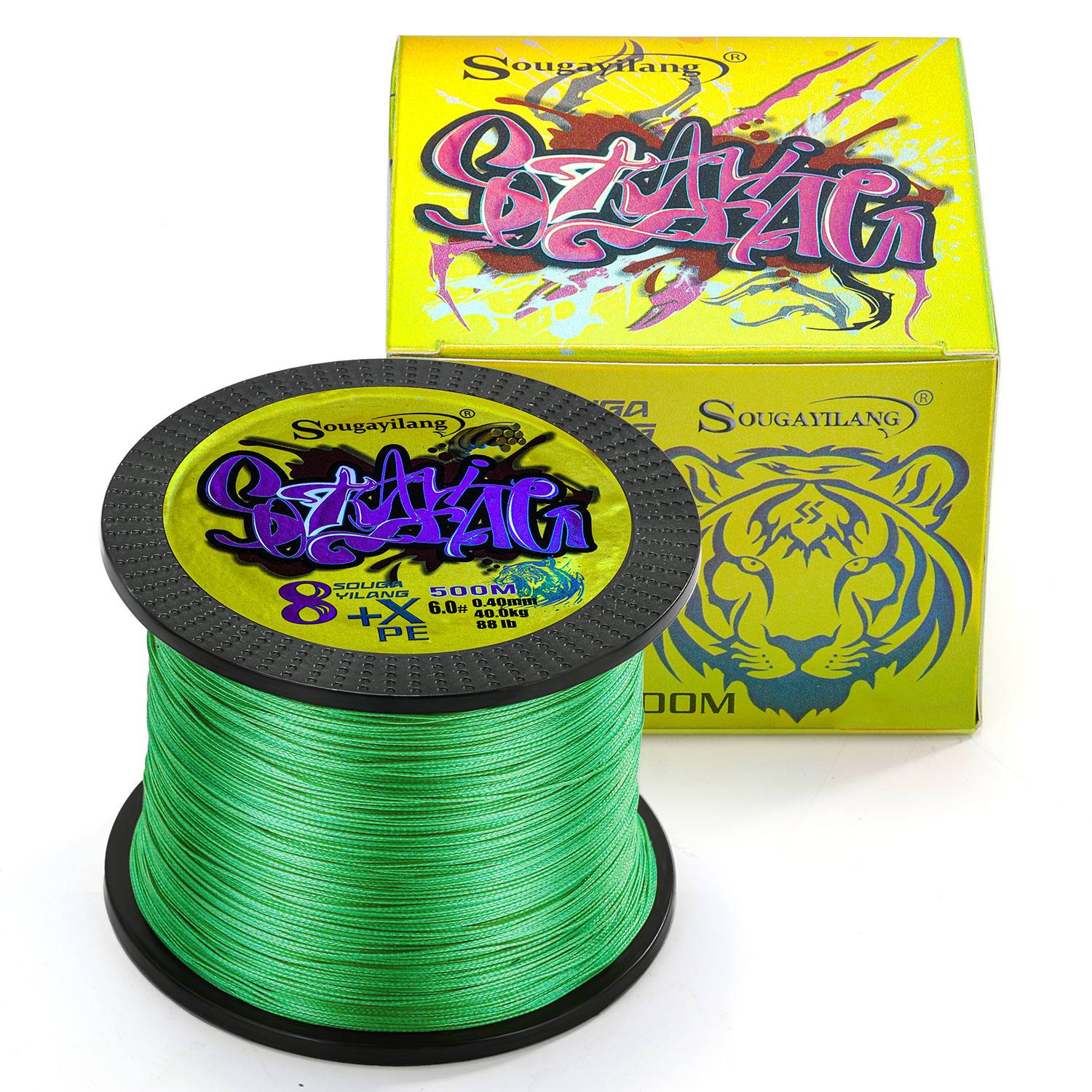 Sougayilang 100M 300M 500M X8 hilo de pescar trenzado 0,12-0,40mm hilo de pescar de carpa multifilamento multifunción para 22-88LB