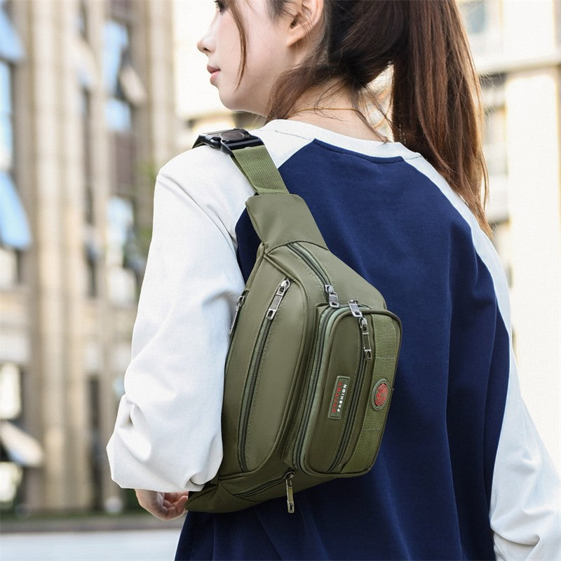 Riñonera multifuncional Unisex de gran capacidad, impermeable, Oxford, paquete de negocios, bolso cruzado de pecho a la moda para viajes y trabajo