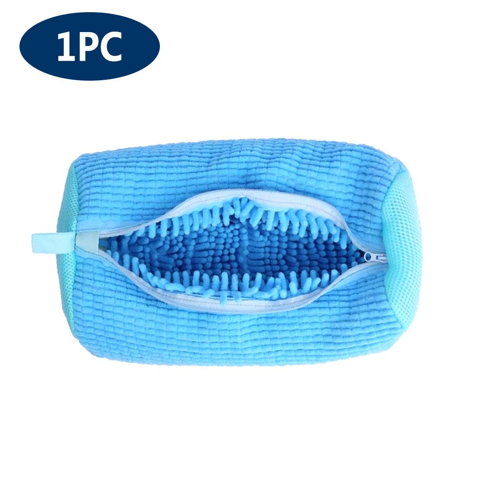 Bolsa de lavado de tenis, bolsa de lavandería, Protector de zapatos acolchado, bolsa de lavado de poliéster de fibra esponjosa, organizador de secado lavable a máquina