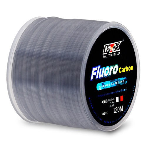 FTK-sedal de pesca con revestimiento de fluorocarbono, 120M, línea líder de fibra de carbono, 7,15LB-45LB, alambre de señuelo de pesca, línea de hundimiento, Japón