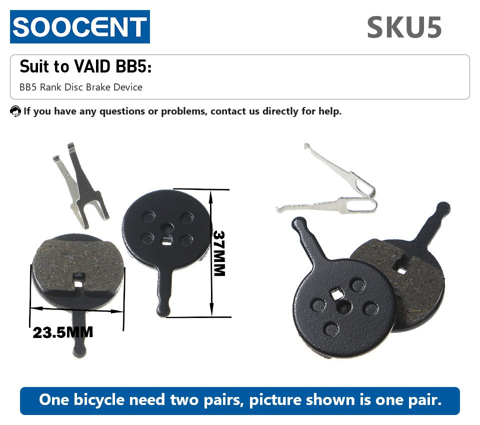 Pastillas de freno hidráulicas para bicicleta de montaña, pastillas de freno de disco de resina orgánica para Shimano xt M445 355 395 Magura, 1 par/2 uds.