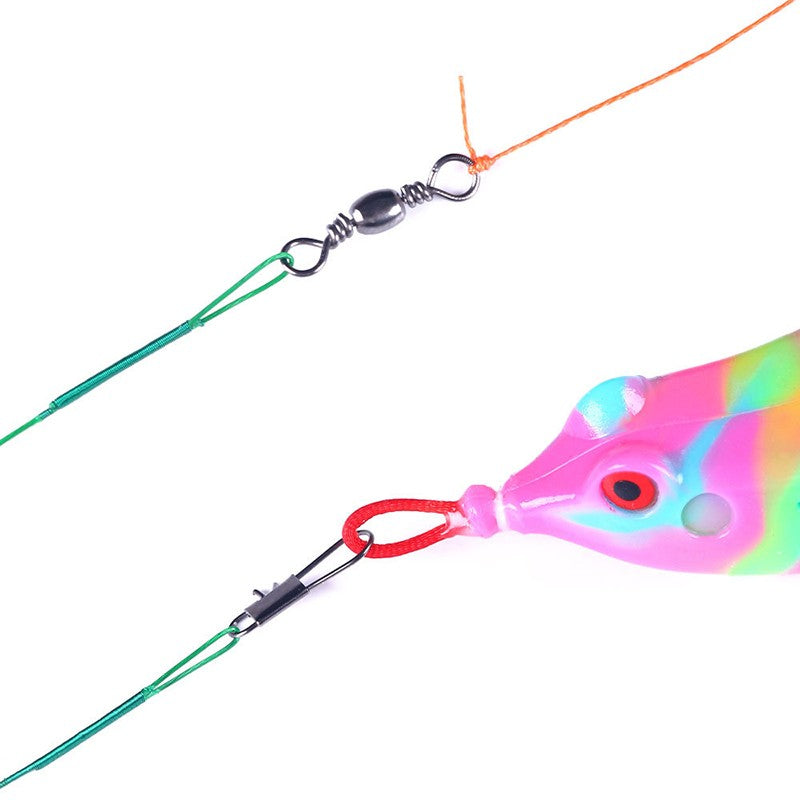 Línea de pesca de acero antimordida de fuerza de tracción súper fuerte líder de alambre de acero con broches giratorios alambre de plomo de pesca 200/100/60/20 piezas